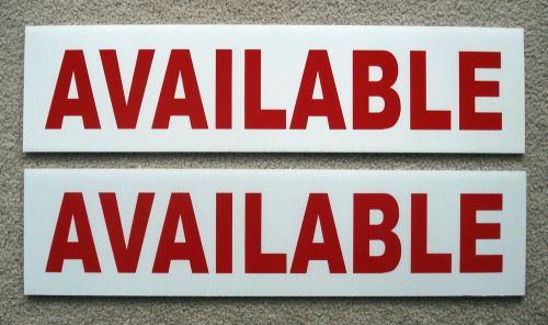 (2)  AVAILABLE 6 x 24 Real Estate Sign Riders 2 sided Outdoor NEW FREE SHIP
