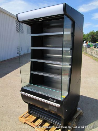 New Turbo Air 36&#034; Wide Open Refrigerator Merchandiser, Color black , TOM-36-RXB