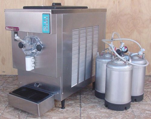 Refurbished saniserve a601 high volume 3 flavor milkshake machine freezer for sale