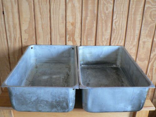 SET Of TWO !!Vollrath  Pan Full Size Stainless SS Buffet Steam Table Insert 6&#034;