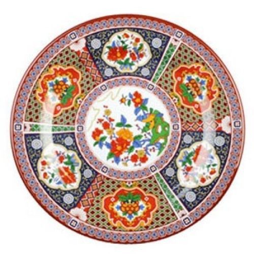1016TP Peacock 15-1/2&#034; Round Plate 1 DOZ