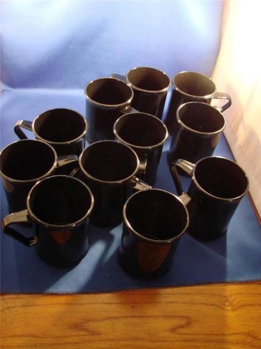 Lot of 11 Cambro Black Coffee Cups 96CW BRAND NEW