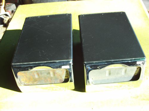 2 metal black &amp; steel napkin dispenser SCOTT very good condition used LOT