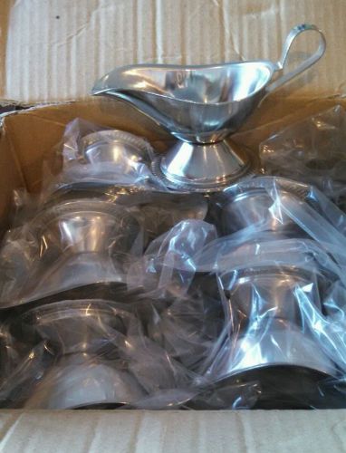 Gravy Boat 3oz Alegacy stainless steel lot of 12 NIB!