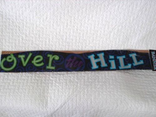 Over The Hill Birthday **12 Count** Diecut Metallic Party Banner Party Supplies