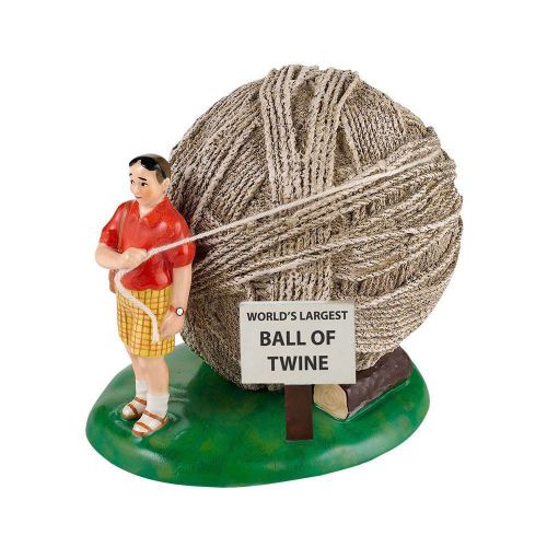 DEPT 56 TRAVELS WITH ED MISSOURI WORLDS LARGEST BALL OF TWINE  NEW IN BOX