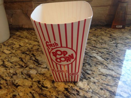 10 cases (5000) dixie paper popcorn containers / tubs  46oz 46c for sale