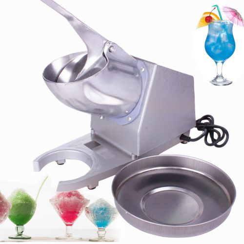 Stainless bowl ice shaver 2000 runs/min electric crusher snow cone maker 300w for sale