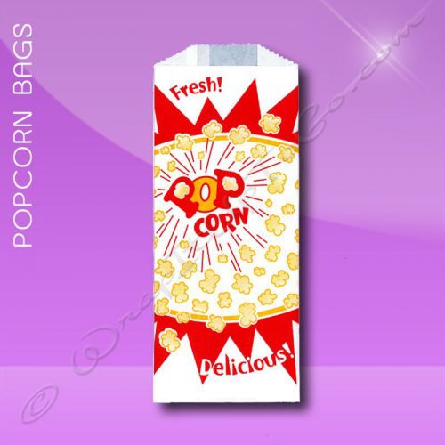 Popcorn bags – 5-1/4 x 12 – printed for sale