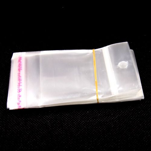100Pcs 2.75&#034;x3&#034; Clear Self Adhesive Seal Bag Plastic Jewelry Packing Bag USA