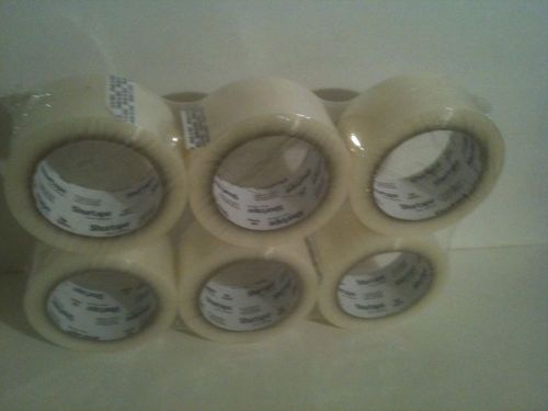 Shurtape sealing tape. 2&#034; x 330&#039;. clear 6 pk for sale