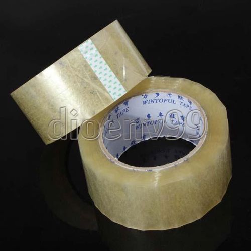 1 ROLL Carton Sealing Clear Packing Case Box Tape Transparent Adhesive 100/60m