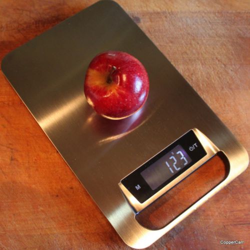 New Slim Design Stainless Steel Kitchen Scale Liquid Food Diet Postal 11 Pd. 5Kg