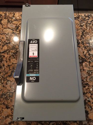 Siemens 100 amp safety switch disconnect f353 600 vac fussible for sale