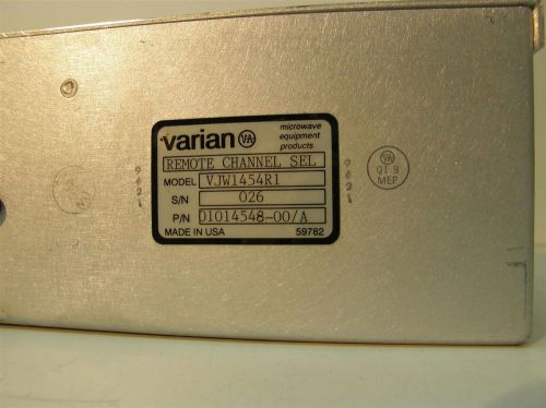 Varian Remote Channel Selector for TWTA VJW1454R1