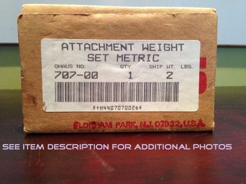 Ohaus Model 707 3-Piece Metric Weight Set 500g to 1000g NOS