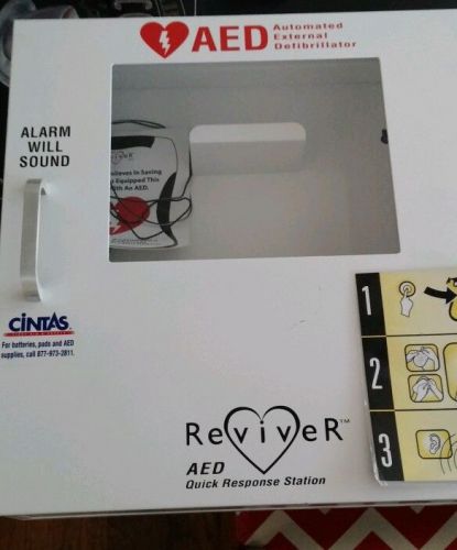 Cardiac Science - Alarmed Emergency Use/AED Cabinet with alarm and keys