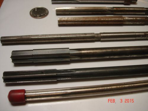 Lot of 7 tooling reamer drill bits for metal working for sale