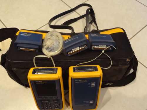 Fluke networks omniscanner2 cable tester with remote and extras - no battery for sale