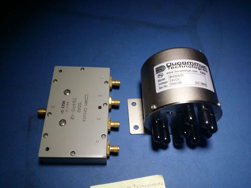Ducommun RF Coaxial Switch &amp; Mini-Circuits Power Splitter