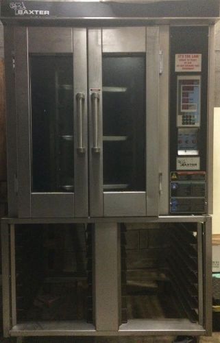 Baxter electric rack oven model ov300e with stand, used great condition for sale
