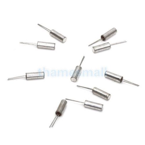 10pcs 2-pin frequency 32.768khz cylindrical crystal oscillator size 3 x 15mm for sale