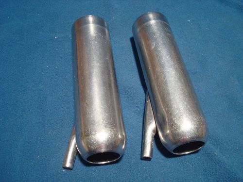 Pair DeLavel Stainless Teat Cup Shells Dairy Cows