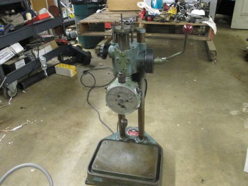 Burgmaster bench model turret head auto indexing 6 spindel bench drill &amp; tap