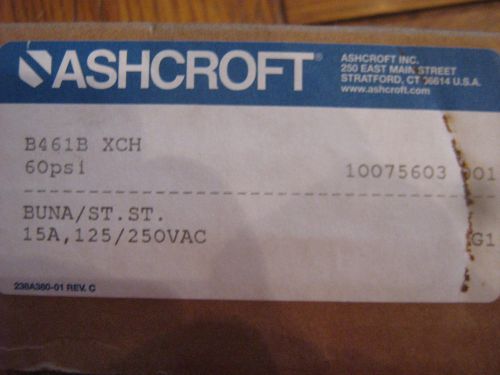 Ashcroft B461B XCH Pressure Switch 0 - 60psi 500psi proof