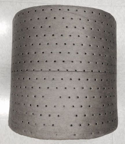 Industrial Oil Absorbant Cloth - Grey, 15&#034;X150&#039; Roll