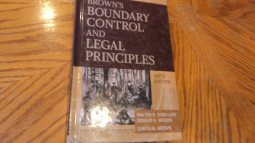 Brown Boundary Control And Legal Principals 6th edition