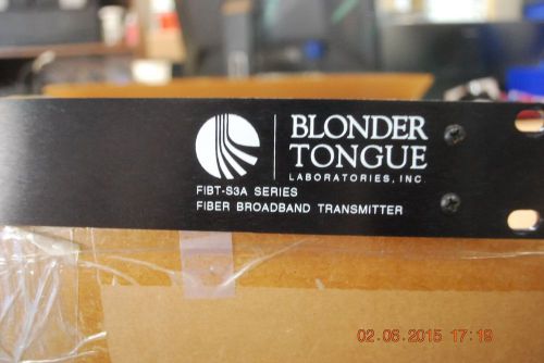 Blonder Tongue RF to Fiber Optic Transmitter, Single-Mode FIBT-S3A-812B - 7404B