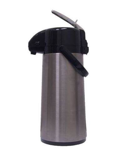 Daily chef cofee airpot 74 ounce stainless steel val-u-air glass lined regular for sale