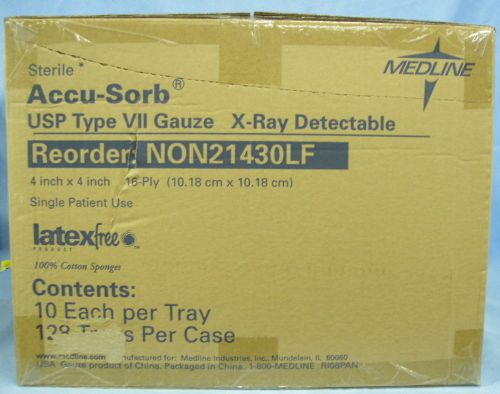 1 Case Medline Accu-Sorb USP Type VII Gauze #NON21430LF