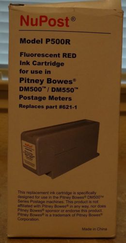 NuPost NPT500 (Pitney Bowes 621-1) Remanufactured Red Ink Cartridge
