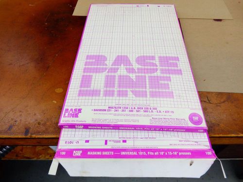 baseline masking sheets 2 boxes 10 x 15 for Multis, AB Dicks, Chiefs &amp; more