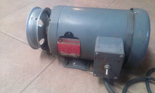 Rockwell 1hp 3450 rpm electric motor for sale