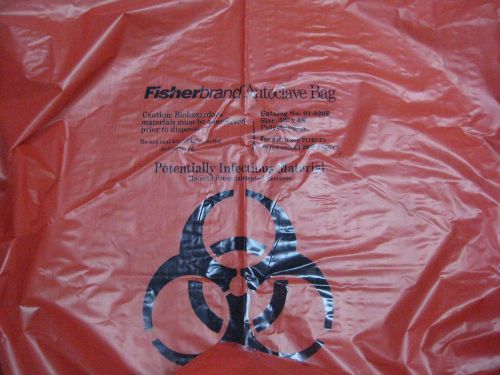 Fisherbrand* Polyethylene Biohazard Autoclave Bags 19&#034; X 23&#034; 01-829-C