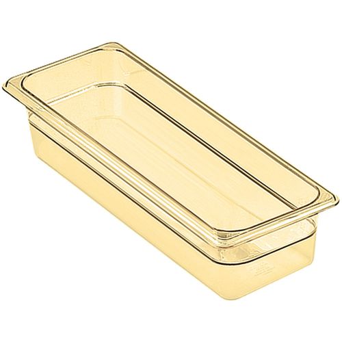 Cambro 1/2 gn high heat food pan, 4&#034; deep, 6pk amber 24lphp-150 for sale