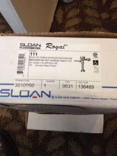 Sloan Flushometer Royal 1.6 GPF MODEL 111