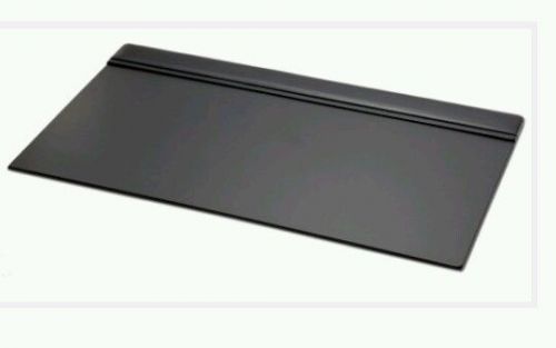 Black Leather Desk Pad by Dacasso 34x20 Top Rail