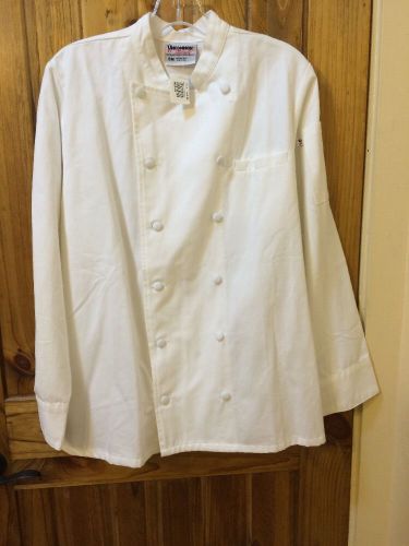 White Chef Coat 100% Cotton Size Small