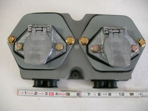 Phillips 16-777 nose box dual receptacle kit 15-326 &amp; 15-320 sockets for sale