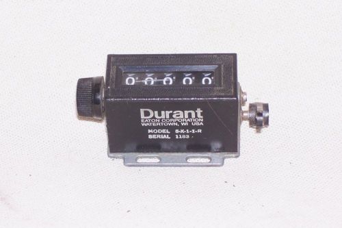Durant eaton corp. model 5-x-1-1-r reset 5-digit counter lever actuated bi024 for sale