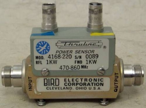 Bird thruline uhf power sensor 4168-220 1kw 470-860mhz for sale