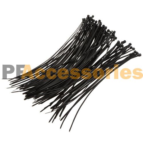 60 pcs black 14&#034; inch heavy duty uv resistant outdoor cable zip ties 50 lbs lot for sale