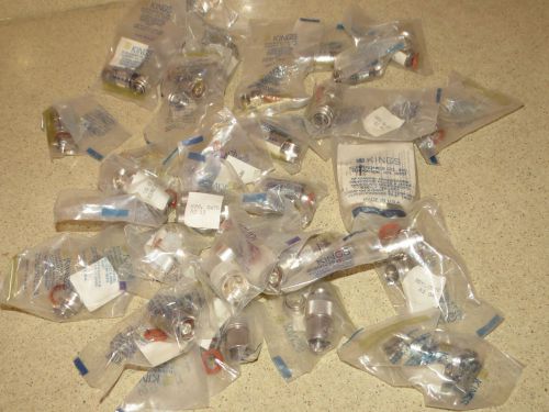 ^^ CONNECTOR LOT # 2 (27 PIECES)- KINGS KN-59-06 TYPE N CONNECTORS &amp; MORE - NEW