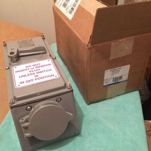*new* thomas &amp; betts russellstoll cfcsra13-16 60 amp receptacle interlock switch for sale