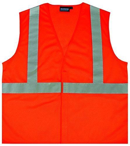 Erb 61436 s362 class 2 economy mesh safety vest  orange  2x-large for sale