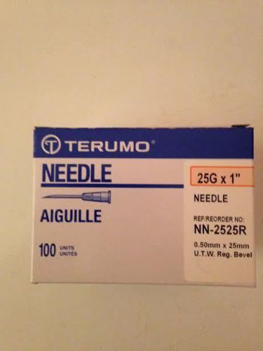 Terumo 25Gx1&#034; needle-Box of 100